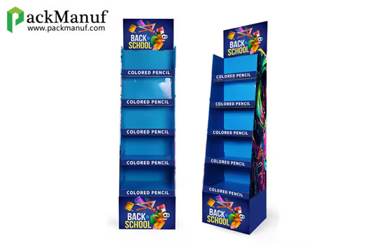 Custom Stackable Golf Club Corrugated Cardboard Display Stand for Retail Promotion