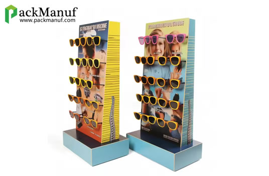 Wholesale Newest Floor Standing Rotating Cardboard Eyewear Sunglasses Display Stand