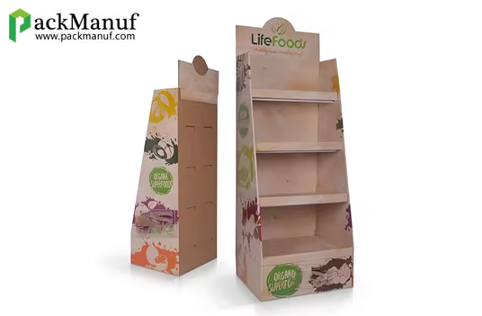 Custom Cardboard Floor Display: Corrugated Cardboard Display Rack