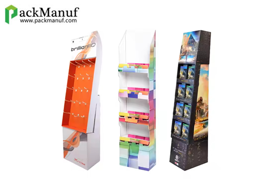 Wholesale Customized Paper Cardboard Rack Display Stand for Sport Socks and Hats